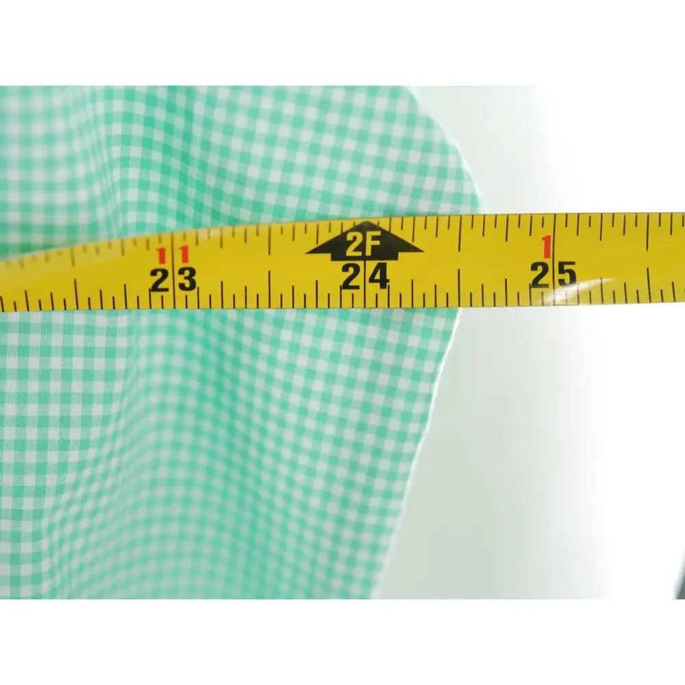 Polo Ralph Lauren NWT Men's 17 Green White Gingham Check Button Up Shirt Custom